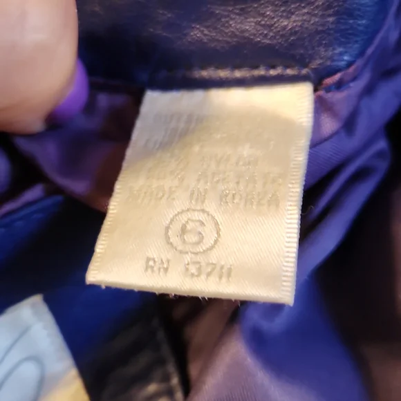 LORD & TAYLOR LEATHER JACKET SIZE 6 - Picture 6 of 6